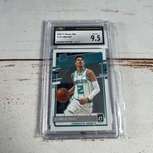 2020-21 Donruss Optic LaMelo Ball Rated Rookie Holo Prizm #153 CSG 9.5 Mint